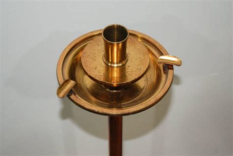 Solid Brass English Smoking Stand England Circa 1960 For Sale At 1stdibs