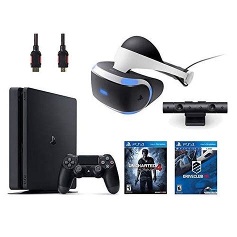 Restored VR Headset PlayStation Camera PS4 Slim 500GB Console VR Game ...