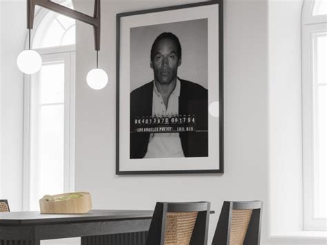 O. J. Simpson Mugshot Poster Celebrity Mugshot Art Prints | Etsy