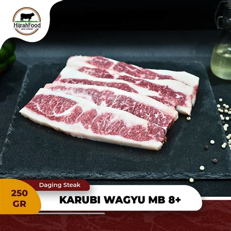 Jual Beef Wagyu Karubi MB 8 9 AUS Wagyu Karubi Plate 500 Gram