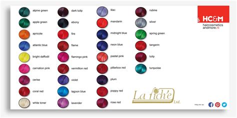 adore hair dye color chart