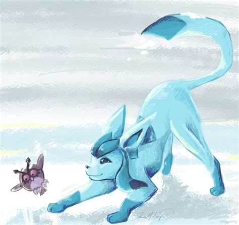 Glaceon Art Trade By Revois On Deviantart