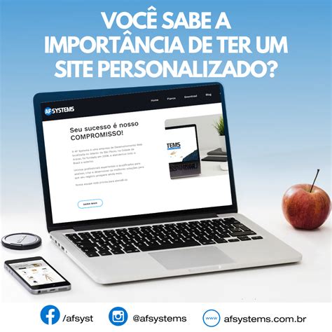 Importância em ter um site personalizado AF Systems