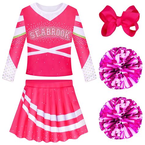 RAAIBB Zombies Cheerleader Costume for Girls Addison Alien Cheerleading