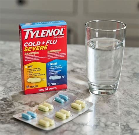 Tylenol Cold Flu Severe Day And Night Caplets 48 Ct Envío Gratis