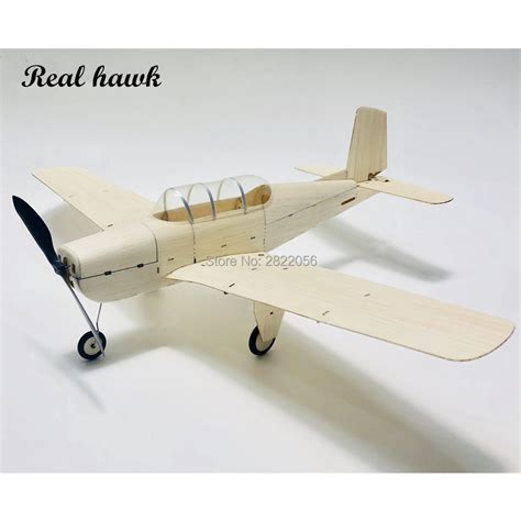 Mini RC Plane Laser Cut Balsa Wood Airplane Kit Mentor T34 Model