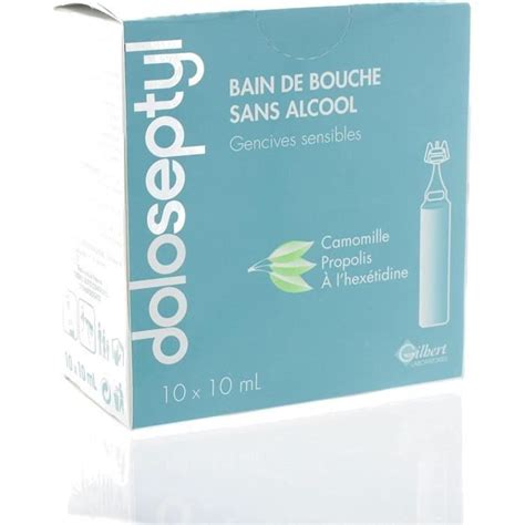 Bains De Bouche Gilbert Doloseptyl Bain De Bouche Sans Alcool