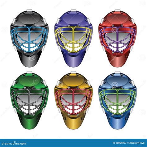 Ice Hockey Goalie Geometric Vector Silhouette Cartoondealer