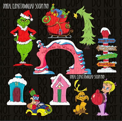 Whoville Village Clip Art