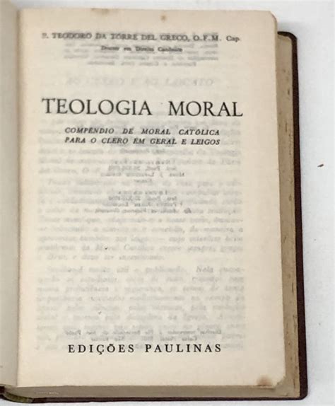 Livro Teologia Moral Comp Ndio De Moral Cat Lica Par