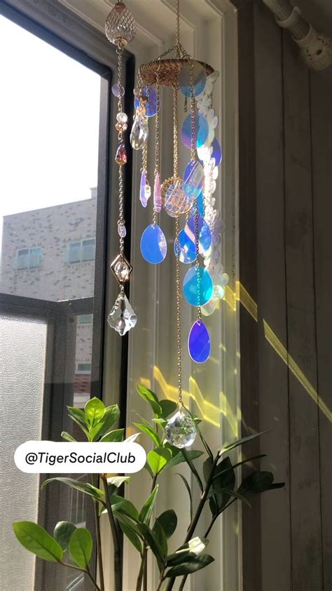 Lace Crystal Suncatcher Crystal Suncatchers Diy Diy Wind Chimes