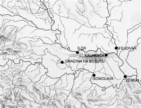 Map of Bosut settlements in Syrmia (Daria Ložnjak Dizdar). | Download Scientific Diagram