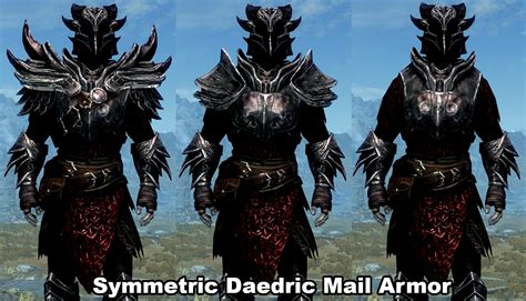 Symmetric Daedric Mail Armor Replacers At Skyrim Special Edition Nexus