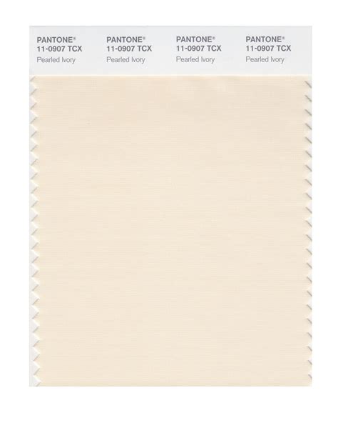 pantone smart   tcx color swatch card pearled ivory pantone