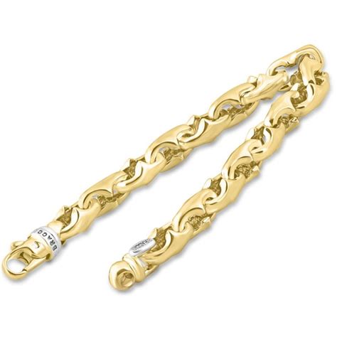 Mens Solid 14k Gold 64grams Or Platinum 104gram 9mm Bracelet 85