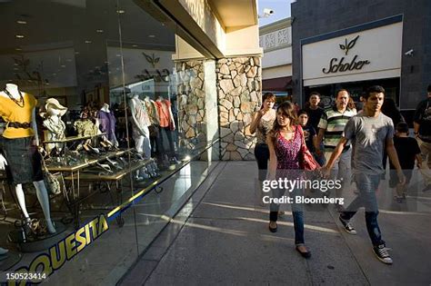 Shoppers Inside Plaza Rio Tijuana Mall Photos and Premium High Res ...