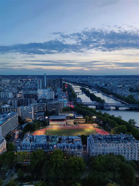 Aerial View of City Skyline Under Blue Sky · Free Stock Photo