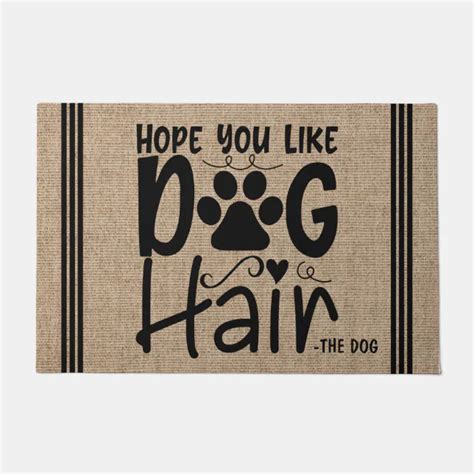 Personalized Pet Name Hope You Like Dog Hair Doormat Zazzle