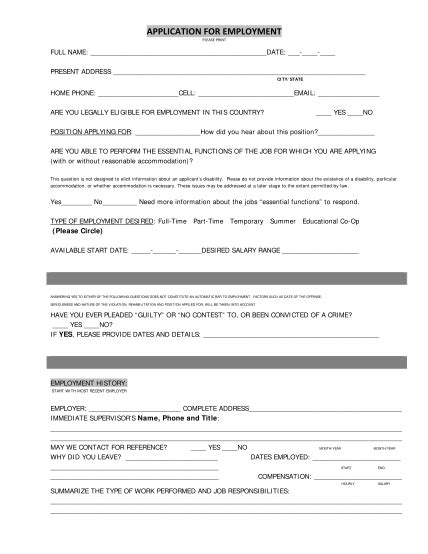 30 Mcdonalds Job Application Form Free To Edit Download And Print