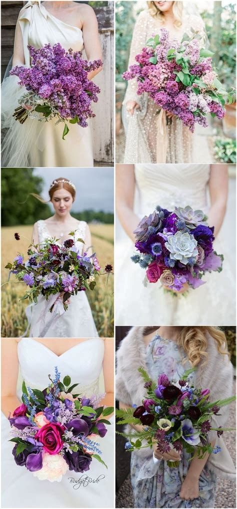 20 Ultra Violet Wedding Bouquet Ideas