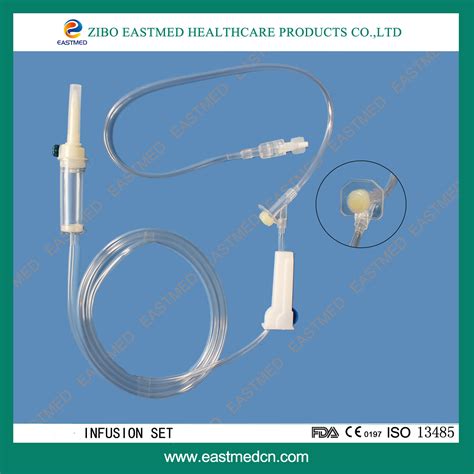 Disposable Medical Infusion Set Ce Iso Vented Drip Chamber With Wings