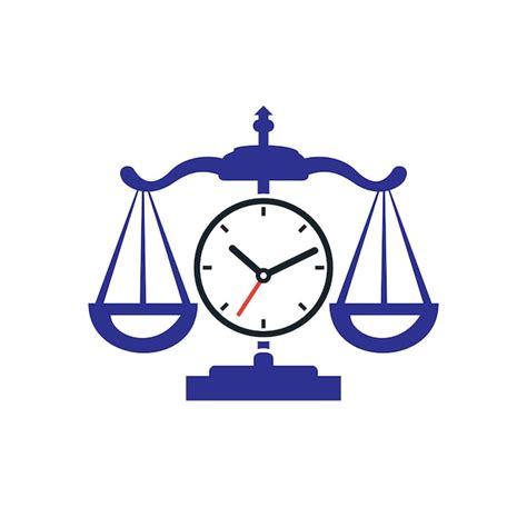 Premium Vector Law Time Vector Logo Design