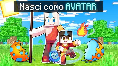 Nasci Como Um Beb Avatar No Minecraft Youtube