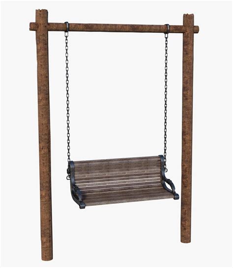 Bench swing wood model - TurboSquid 1422596