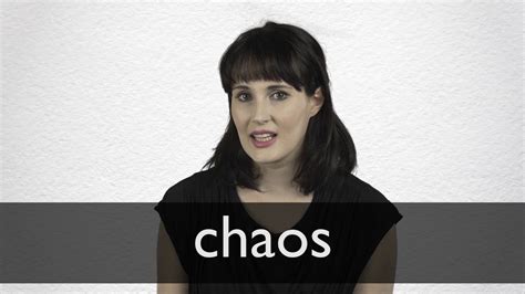 How To Pronounce Chaos In British English Youtube