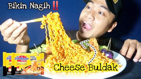 PEDAS MAMPUSMukbang Mie Sedap Korean Cheese Buldak ASMR MUKBANG