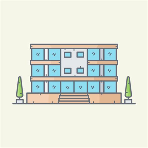 Apartment building vector illustration 22817745 Vector Art at Vecteezy