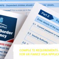 Complete Requirements And Guide For Uk Fiance Visa Application Visa