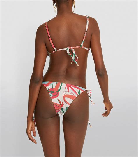 Patbo Pink Printed Bikini Bottoms Harrods Uk