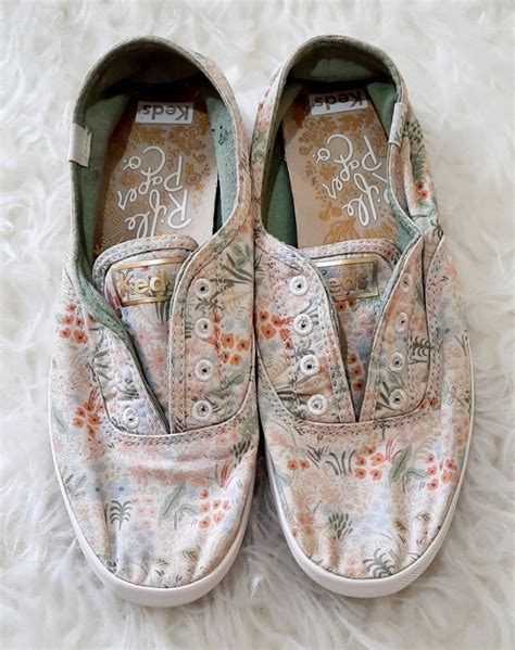 Keds Rifle Paper Slip On Fesyen Wanita Sepatu Di Carousell