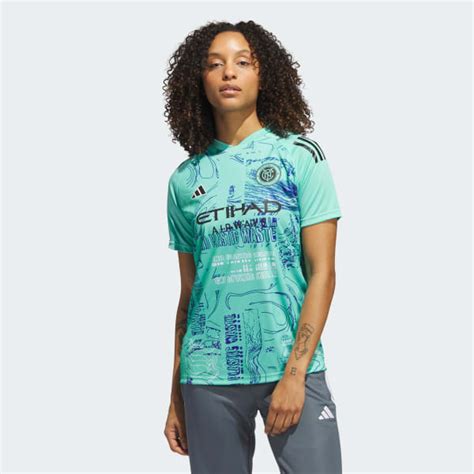 Adidas New York City FC One Planet Jersey Green Women S Soccer