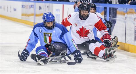 Paralimpiadi L Italia Di Para Ice Hockey Si Arrende Al Canada FISG