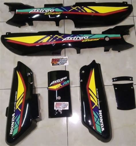 Cover Body Honda Astrea Legenda Set Stripping Kuning Bodi Grand Bok Aki