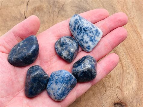 Blue Spot Jasper Tumbled Stone Blue Spot Jasper Gemstones Etsy