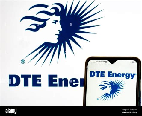 In this photo illustration, a DTE Energy Co. logo seen displayed on a ...