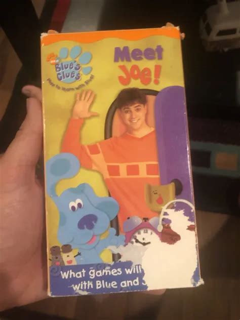 Nick Jr Blues Clues Meet Joe Vhs Rare 2002 Nickelodeon Learning 33 67