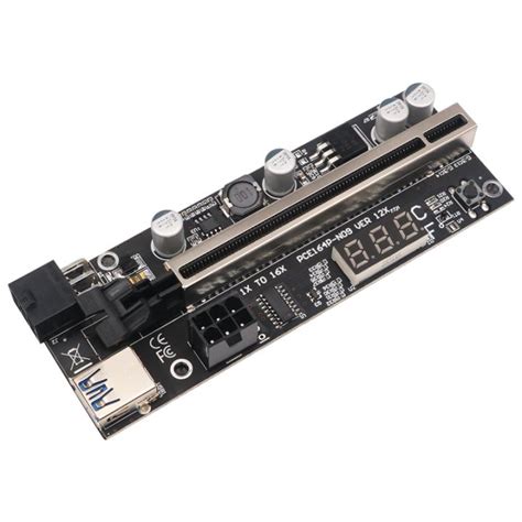 Riser Card PCIE Riser 1X To 16X Graphics Extension With Temperature