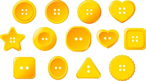 Set of button in different shapes 8191373 Vector Art at Vecteezy