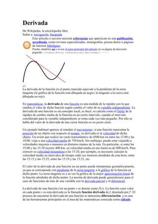 Derivada PDF