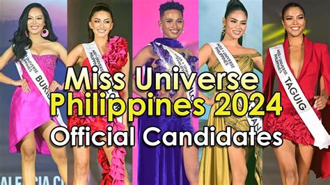 Miss Universe Philippines Official Candidates Youtube