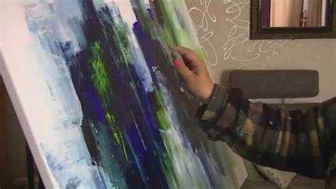 Acrylmalerei Tutorial SPEED Collage Und Spachteln Painting Acrylic