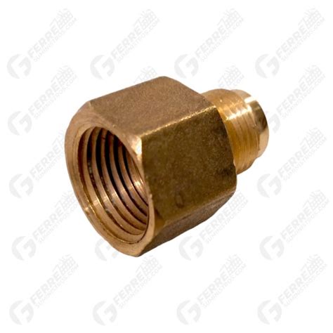 Conector En Bronce Flare X Hembra Npt Ferresuministros