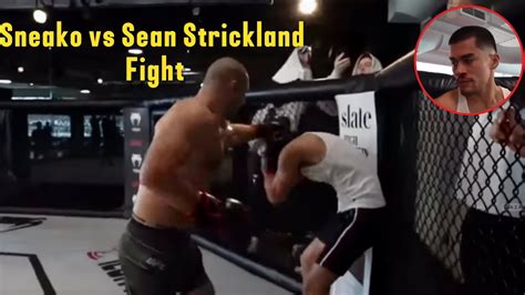 Sneako Vs Sean Strickland Fight Youtube