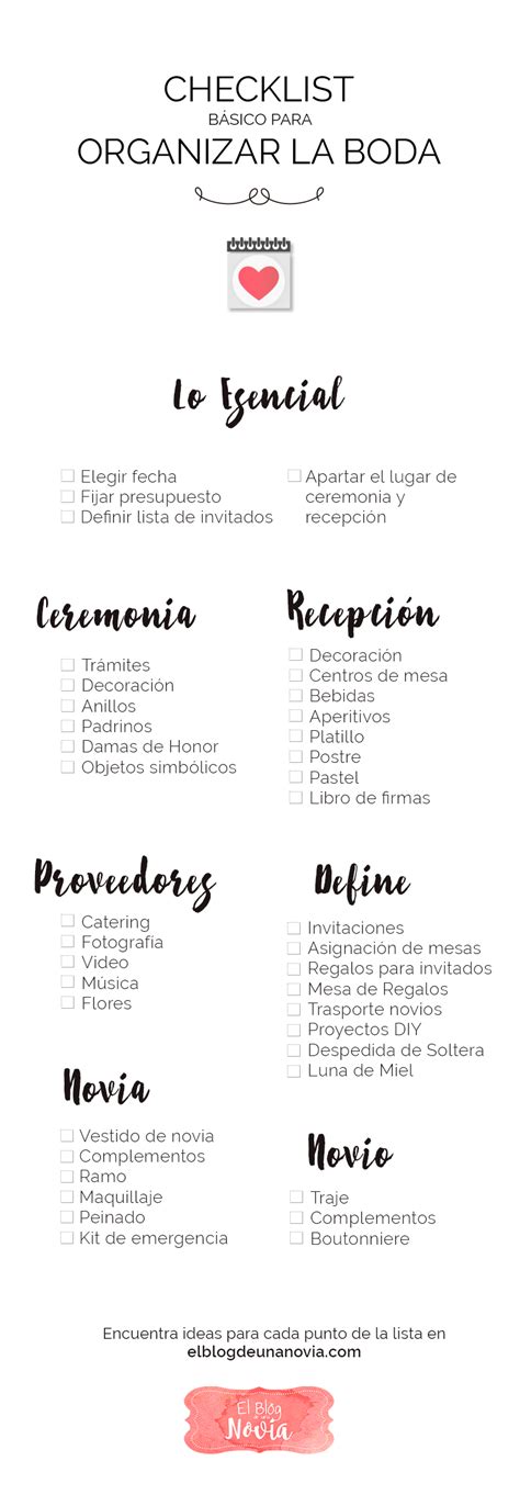 Checklist Para Boda