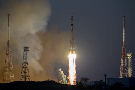 Soyuz Ms Lofts Two Russians And One American To Iss