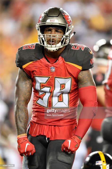 Tampa Bay Buccaneers Linebacker Kwon Alexander Celebrates A Sack